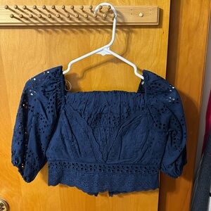 Atlas’s State Karleen Eyelet Top & Skirt Set